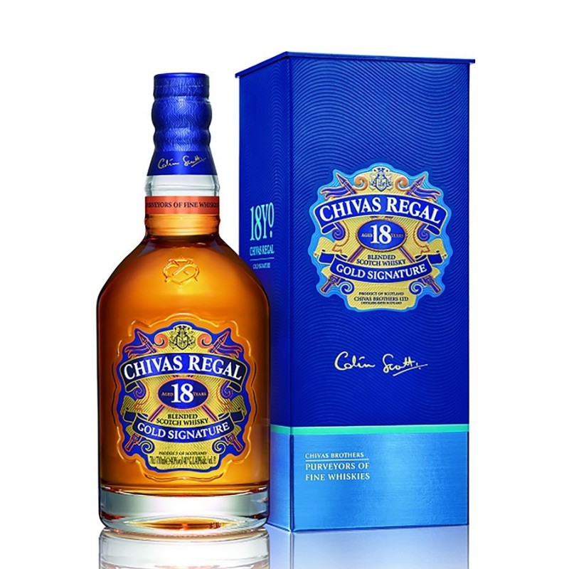 Achat de Whisky Chivas Regal 18 ans Gold Signature 70cl vendu en Coffret  sur notre site - Odyssee-vins