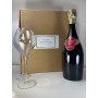 Coffret Cadeaux Champagne Gosset Grande Reserve + 2 Verres Lehmann Premium 28,5