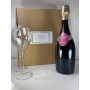 Coffret Cadeaus Champagne Gosset Grand Rosé + 2 Verres Lehmann Premium 28,5