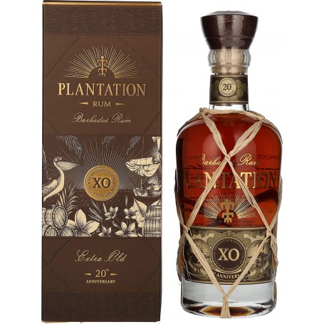 PLANTATION RUM - XO 20th Anniversary - Rhum Vieux - 40 % Alcool - Origine : Barbade - Bouteille de 70 cl