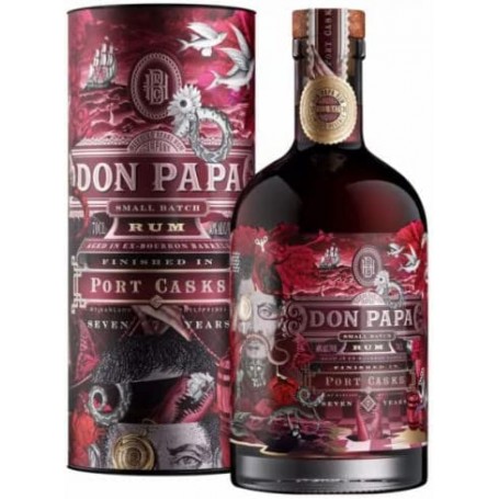 Don Papa Rum 7 Years Old Port Casks 40% Vol. 0,7l in Giftbox