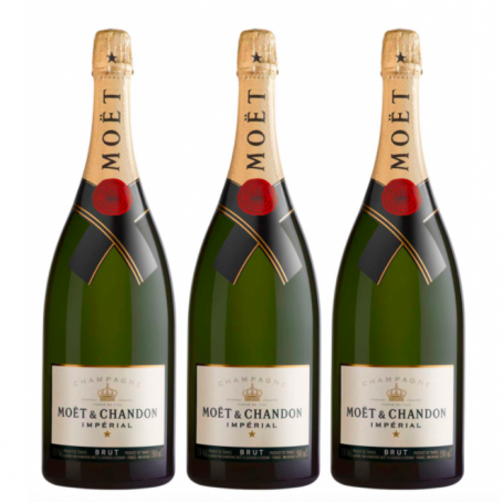 Champagne Moët & Chandon Brut Impérial Magnum 1,5L X3 - Quai des Vins